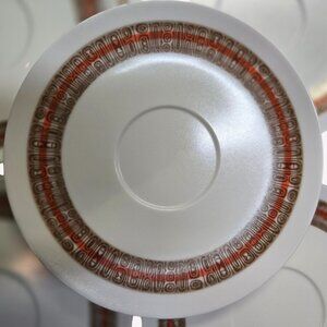 Retro Mid-Century Melmac Royalon Safari Melamine Plates, Set of 4, Vintage 5.75"